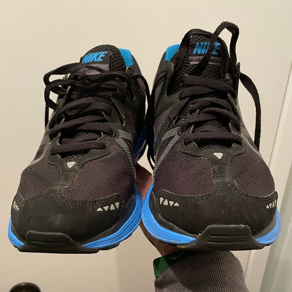 Nike Flywire LunarMx Black/Blue Men's Shoes 9.5